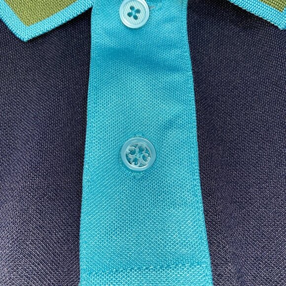 G/FORE Men’s XL Golf Polo Gray Charcoal Tailored Fit 4 Way Stretch Tail Hem - Picture 6 of 8